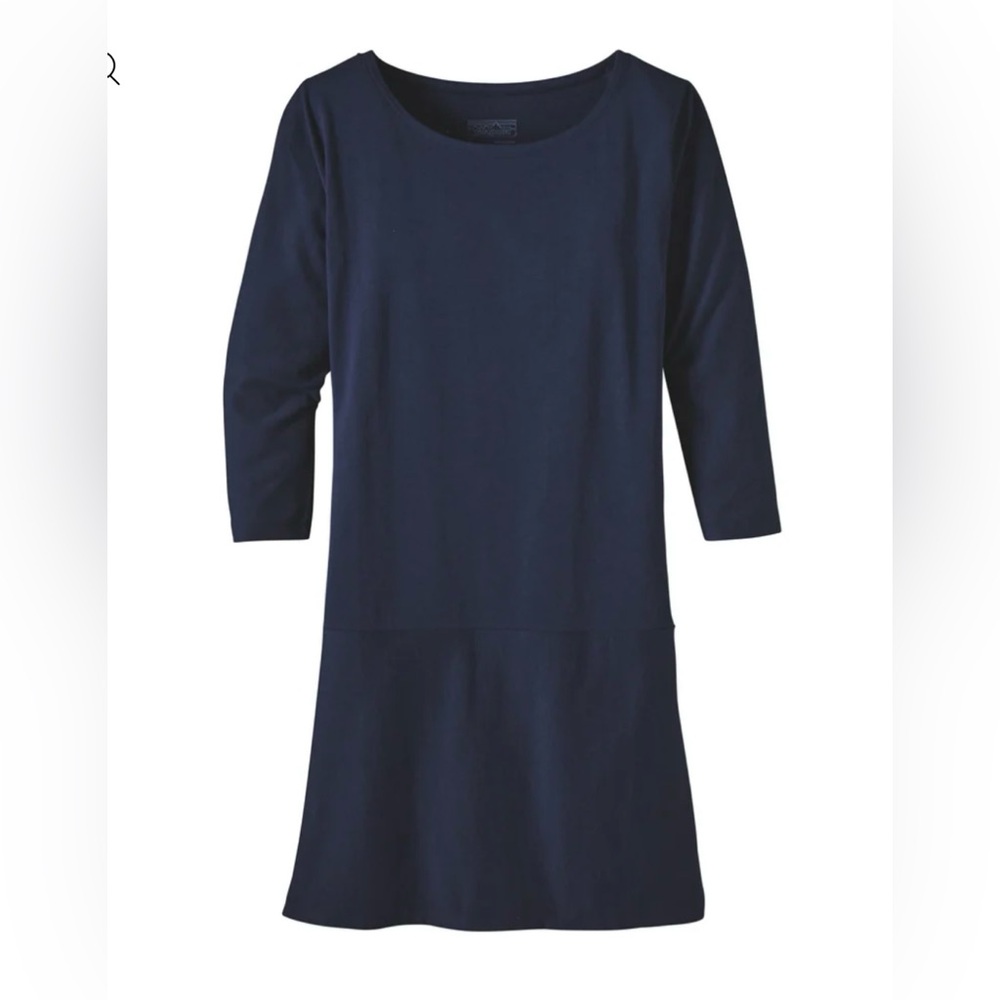 Patagonia Kamala 3/4-Sleeved Dress, Navy Blue